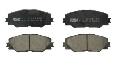 Комплект тормозных колодок из 4 шт. дисков Toyota Prius, Rav-4, Auris FERODO fdb4136