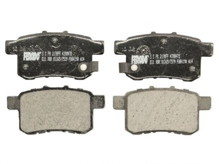 Комплект тормозных колодок из 4 шт. дисков Honda Accord, Zaz Sens FERODO fdb4198