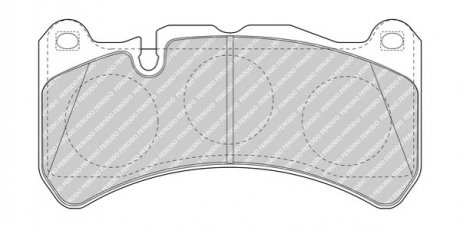 Колодки тормозные дисковые FERODO fdb4212