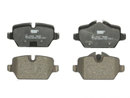 Комплект тормозных колодок из 4 шт. дисков Mini Countryman, BMW E81, E90, E87, E92 FERODO fdb4383