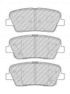 Комплект тормозных колодок из 4 шт. дисков Hyundai Genesis FERODO fdb4391