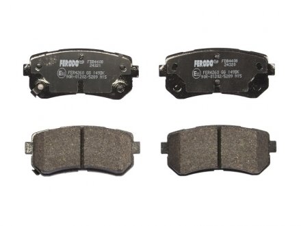 Комплект тормозных колодок из 4 шт. дисков FERODO fdb4408