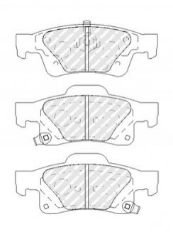 Купить Колодки тормозные дисковые Jeep Grand Cherokee FERODO fdb4819 (фото1) подбор по VIN коду, цена 1769 грн.