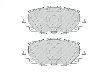 Колодки тормозные дисковые (комплект 4 шт.)) Opel Corsa FERODO fdb4873