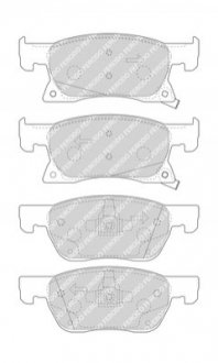 Гальмівні колодки дискові Opel Astra FERODO fdb4933