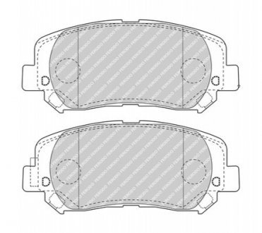 Комплект тормозных колодок из 4 шт. дисков Jeep Cherokee FERODO fdb4999