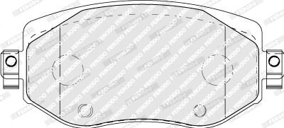 Комплект гальмівних колодок з 4 шт. дисків FERODO fdb5104