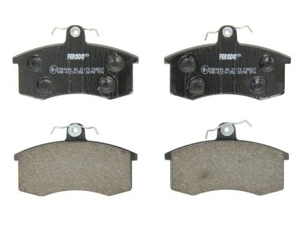 Комплект тормозных колодок из 4 шт. дисков Lada 2108, Priora, Zaz Tavria, Lada Kalina, 2110 FERODO fdb527 (фото1)