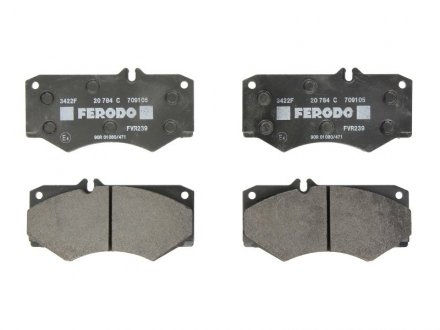 Комплект гальмівних колодок з 4 шт. дисків FERODO fvr239