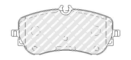 Колодки тормозные дисковые (комплект 4 шт.)) FERODO fvr5068