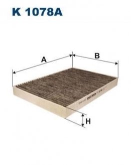 Фильтр салона угольный FILTRON k1078A
