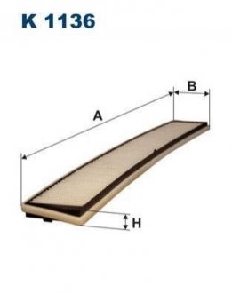 Фільтр салону FILTRON k1136