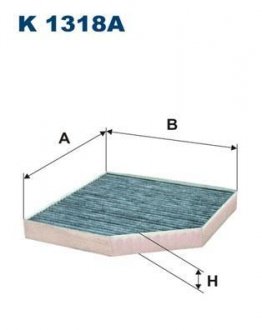 Фильтр салона угольный FILTRON k1318A