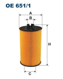 Фильтр масляный MB VarioAtego OM904 FILTRON oe 651/1
