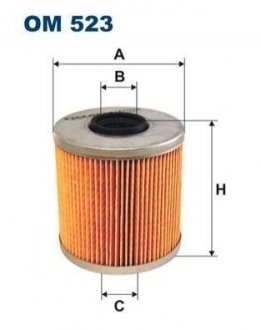 BMW Фильтр масляный 3 E30 E36 5 E34 (88*82*28) FILTRON om523