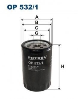 Фільтр масляний FILTRON op5321