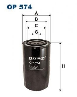 Фильтр масляный FILTRON op574