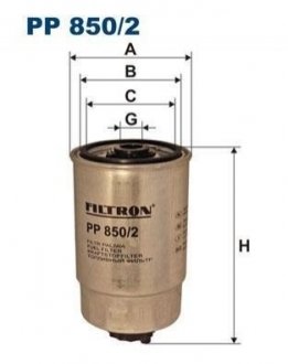 Фільтр паливний FILTRON pp8502