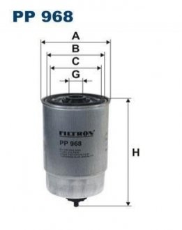 Фильтр топливный FILTRON pp968