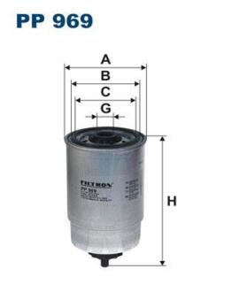 Фiльтр паливний FILTRON pp969