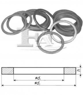 Кільце металеве BMW E21, E30, E12, E28, E34, E23, E32 Fischer Automotive One (FA1) 184.420.100