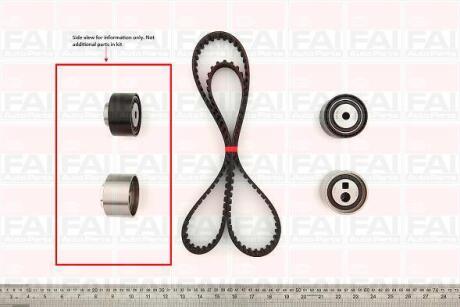 FAI К-т ГPМ ремiнь+2шт. ролика +крiплення Citroen Berlingo 1.9D Fischer Automotive One (FA1) tbk110