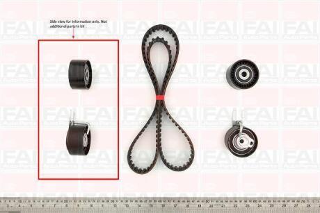 FAI К-кт ГPМ ремiнь+2 ролика Citroen Berlingo C3 C4 C5 1.6HDI 04- Fischer Automotive One (FA1) tbk190
