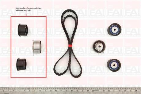FAI OPEL К-кт ГPМ ремiнь+3шт.ролика Vectra BOmega B 1.8/2.0 Daewoo Nubira Fischer Automotive One (FA1) tbk54