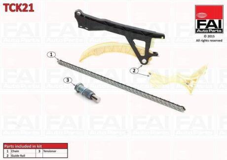 FAI BMW К-кт ланцюга ГPМ 3 E46 316 Fischer Automotive One (FA1) tck21