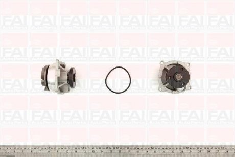 Водяна помпа Ford Focus/Mondeo 1,8I/2,0I 16V 98- Focus[USA] 2.0 DOHC 00-04 Fischer Automotive One (FA1) wp6249