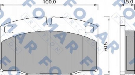 Колодки тормозные дисковые Opel Omega FOMAR fo 426981