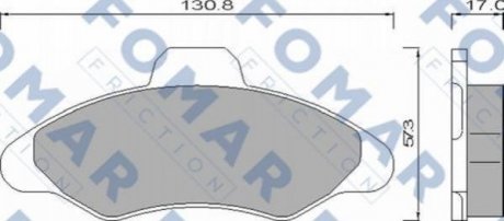 Купить Колодки тормозные дисковые Ford Escort, Orion FOMAR fo 432481 (фото1) подбор по VIN коду, цена 567 грн.