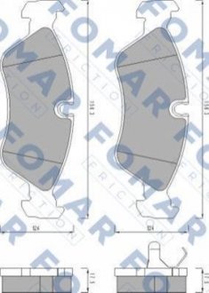 Колодки гальмівні дискові FOMAR fo 443381