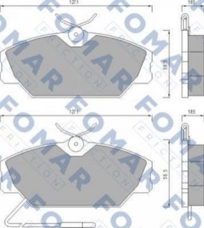 Купить Колодки тормозные дисковые Renault Espace FOMAR fo 447881 (фото1) подбор по VIN коду, цена 695 грн.