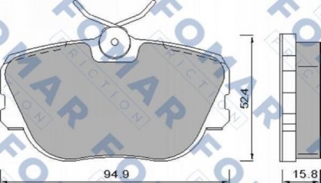 Колодки тормозные дисковые SAAB 9000 FOMAR fo 450181