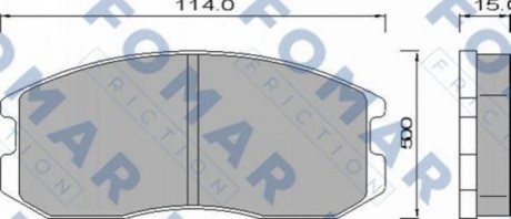 Колодки гальмівні дискові FOMAR fo 460181