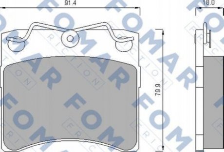 Колодки тормозные дисковые FOMAR fo 476381