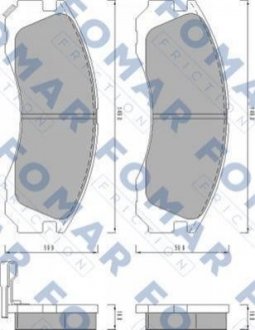 Колодки тормозные дисковые FOMAR fo 478081