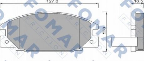 Колодки тормозные дисковые Opel Frontera FOMAR fo 486681