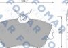 Купити Колодки гальмівні дискові Volkswagen Transporter FOMAR fo 625381 (фото1) підбір по VIN коду, ціна 938 грн.