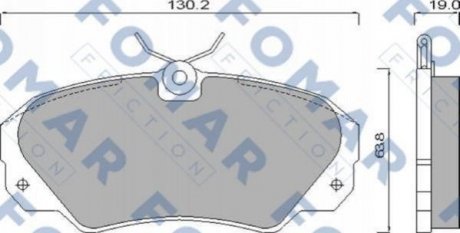 Купить Колодки тормозные дисковые Opel Omega FOMAR fo 628581 (фото1) подбор по VIN коду, цена 737 грн.