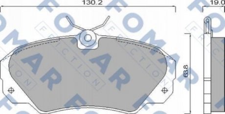 Колодки гальмівні дискові Opel Omega FOMAR fo 628581