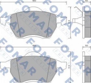 Колодки гальмівні дискові FOMAR fo 647981