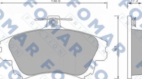 Купить Колодки тормозные дисковые Mitsubishi Carisma, Volvo S40, V40 FOMAR fo 677481 (фото1) подбор по VIN коду, цена 880 грн.