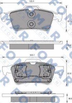 Колодки тормозные дисковые FOMAR fo 686781