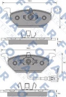 Колодки тормозные дисковые FOMAR fo 687781