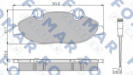 Купить Колодки тормозные дисковые Mercedes Vito FOMAR fo 923781 (фото1) подбор по VIN коду, цена 1409 грн.