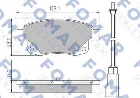 Купити Колодки гальмівні дискові Ford Transit FOMAR fo 925281 (фото1) підбір по VIN коду, ціна 968 грн.