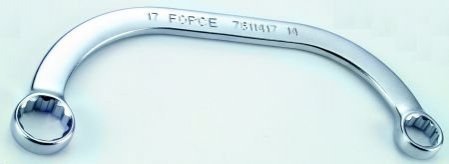 Ключ накидний 8х10мм С-образний (стартерний) FORCE 7610810