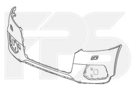Купить Бампер Audi Q3 FPS fp 1218 900-p (фото1) подбор по VIN коду, цена 4555 грн.